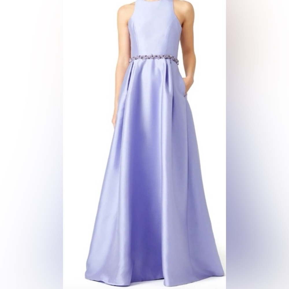 EXCond Monique Lhuillier Jadore Gown Formal Lilac Sz 6 Fit N Flare Prom Wedding